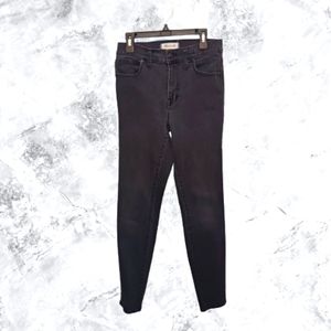 Madewell Jeans High Rise Women's Skinny  Jeans Size 27 Black Denim